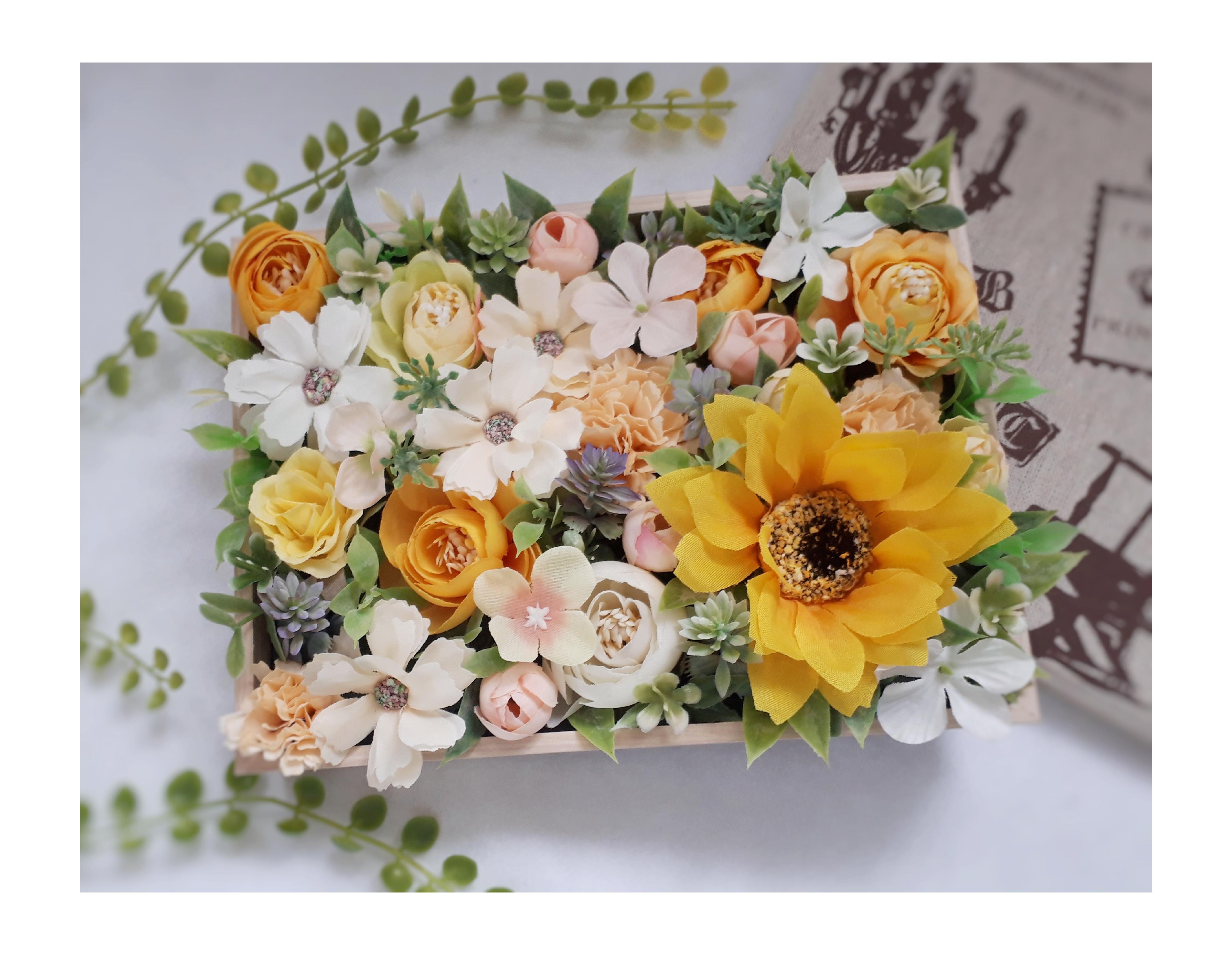 造花 CT触媒 おまかせ フラワーアレンジ 初めて限定 アート