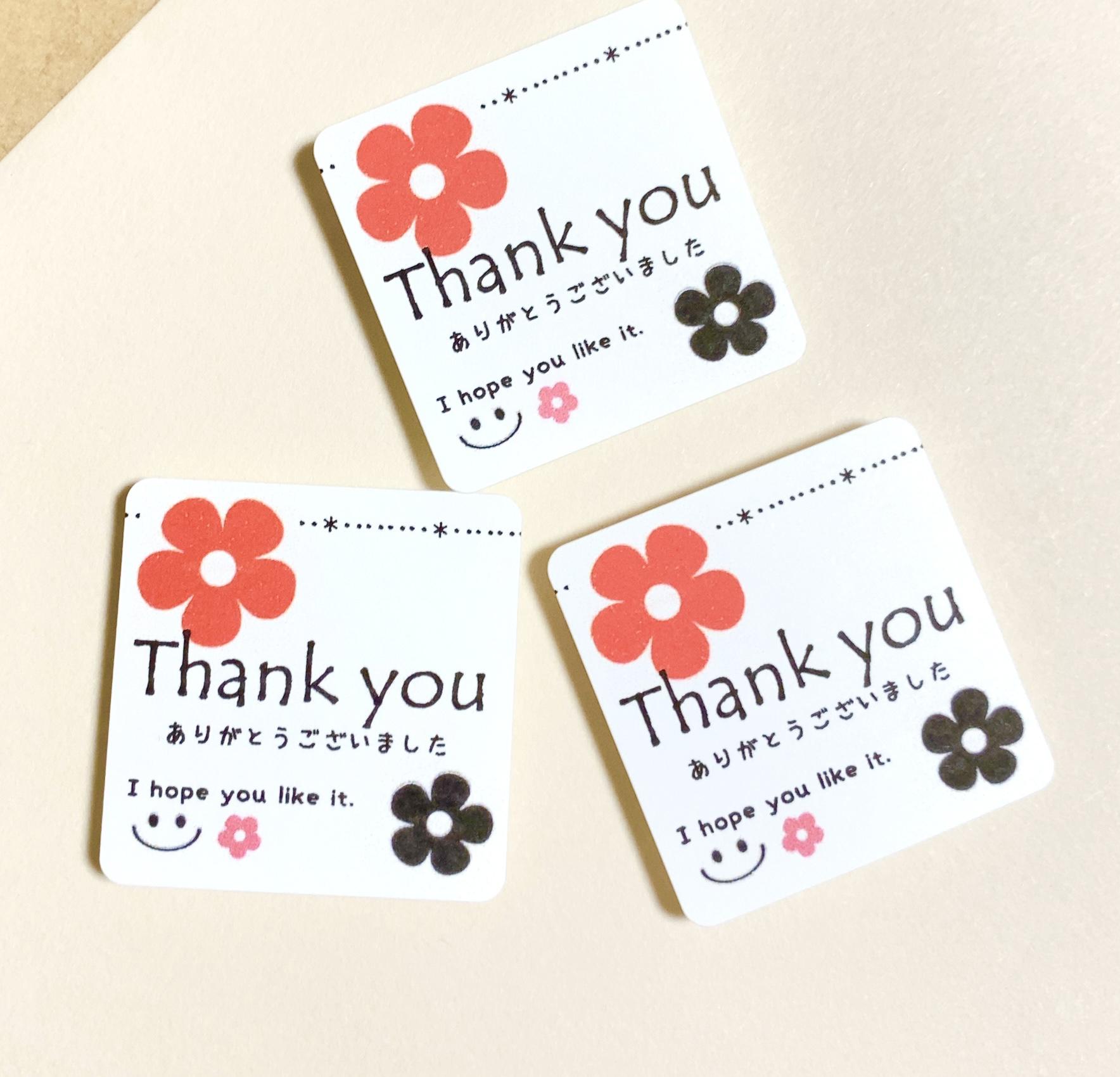 が大特価！ ハンドメイド サンキューシールNo.18 140枚