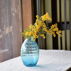 黄色い花瓶 一輪挿し・花瓶・花器 甲山ガラス工房 通販 8198376