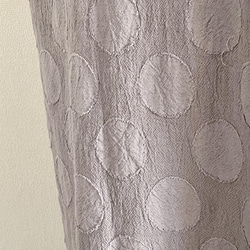 【再販】手織りとドット模様のバルーンジャンバースカート　くすみカラー　M～Lサイズ 11枚目の画像