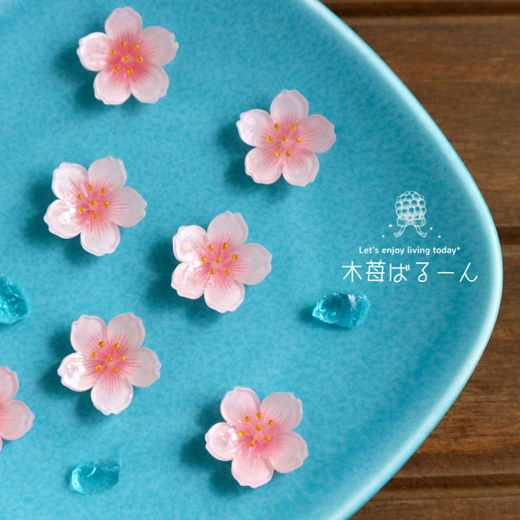 《bijou》桜の便りピアス/イヤリング 4枚目の画像