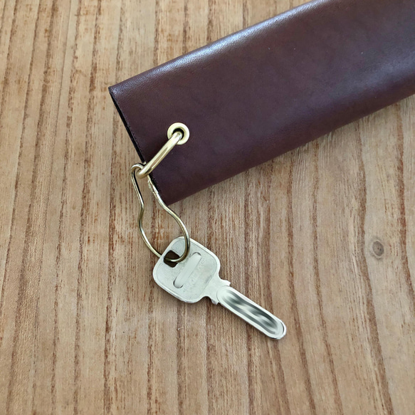 knit pin key case(サドルレザー) 8枚目の画像