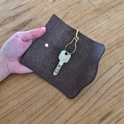 knit pin key case(サドルレザー) 3枚目の画像