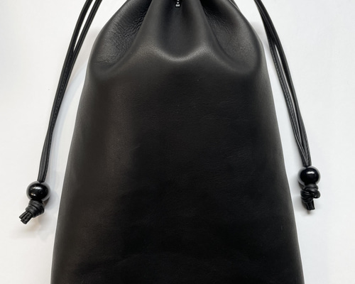 巾着　牛革 81wind】革 巾着 きんちゃく 袋 牛床革 【北欧スタイル