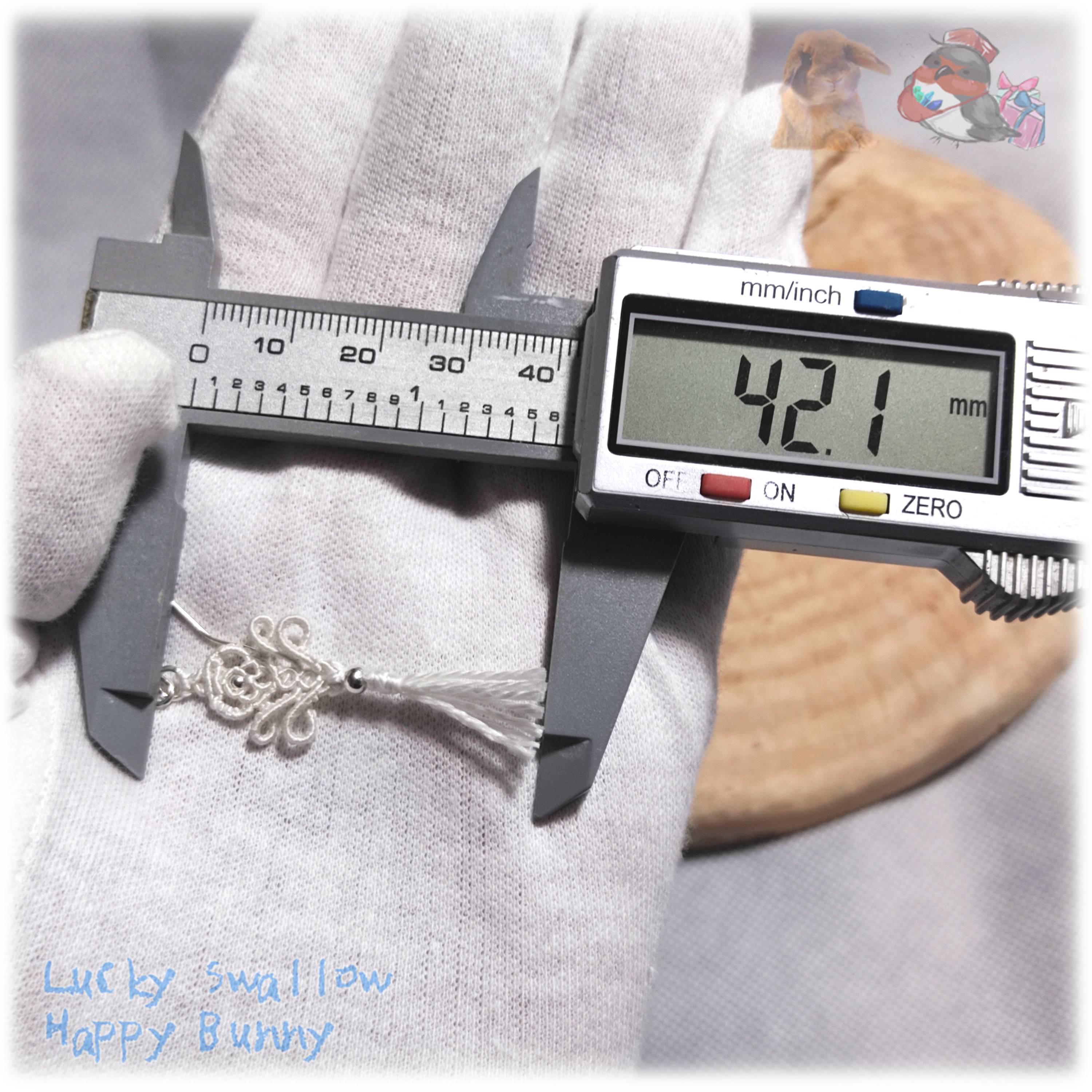 本絹 高品質シルク マクラメピアス てんてんの贈り物♪ No.5063