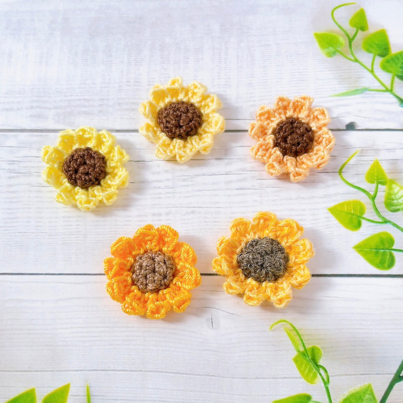 ひまわりヘアゴム♡ ひまわりヘアゴム🌻キッズ用 - メルカリ