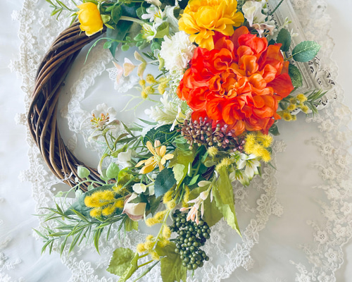 卓上　ビタミンカラーオリジナルアーティフィシャルフラワー e4f205792363d5aea5934bd2fa0e4d