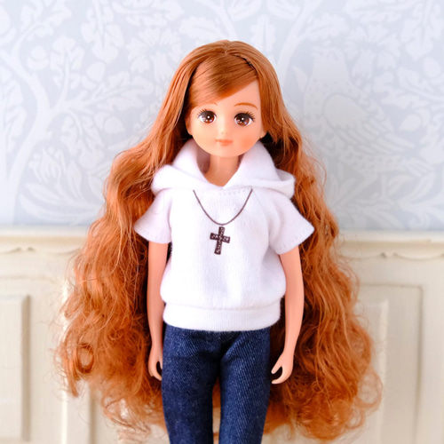 リカちゃん服＊プリントパーカー（半袖） その他人形 メープルの 
