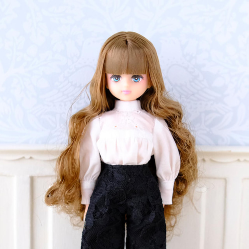 リカちゃん服＊パフスリーブブラウス（ホワイト）＊ブライス その他