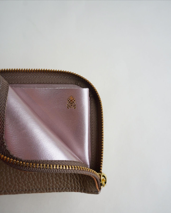 スリムウォレット シュリンクレザ－ 小さい財布 ミニウォレットコンパクト 5枚目の画像
