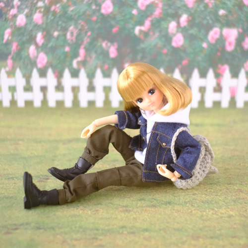 リカちゃん服＊スタンドカラーのデニムジャケット＊ブライス その他 