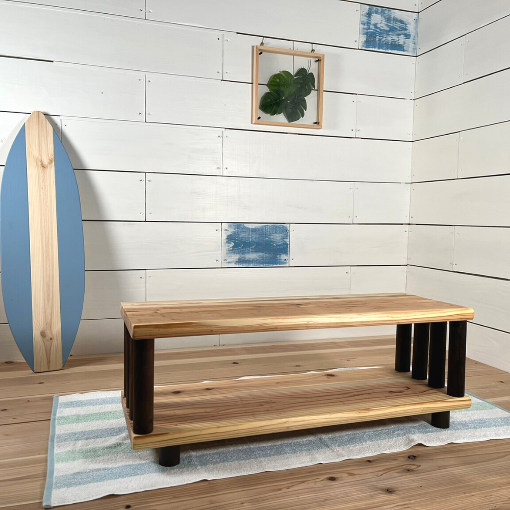 杉と丸太のローテーブル♪ ローボード テレビ台