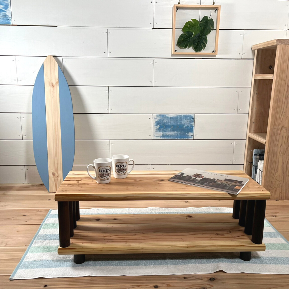 杉と丸太のローテーブル♪ ローボード テレビ台