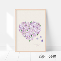 初夏のあじさいポスター / i0640 /  青と紫の紫陽花　インテリアポスター 4枚目の画像