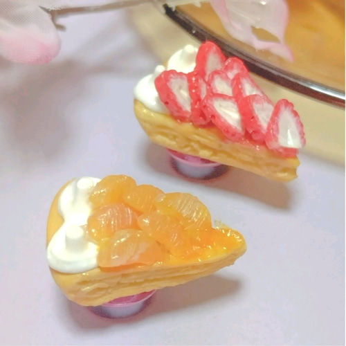 イチゴとオレンジのタルト2個セット フェイクスイーツ スイーツデコ
