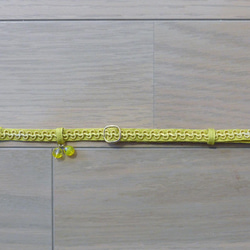 猫の首輪　ヴィンテージブレード　イエロー 3枚目の画像