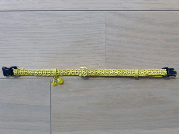 猫の首輪　ヴィンテージブレード　イエロー 3枚目の画像