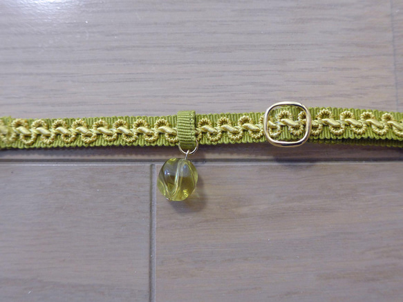 猫の首輪　ヴィンテージブレード　イエロー 7枚目の画像