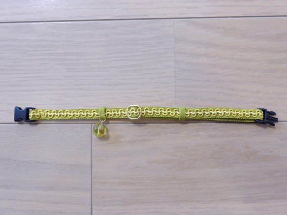 猫の首輪　ヴィンテージブレード　イエロー 6枚目の画像