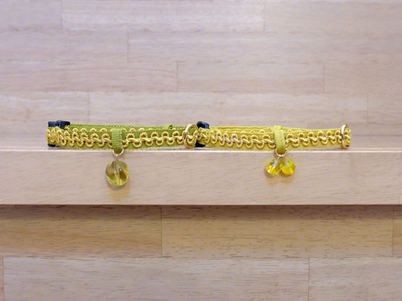 猫の首輪　ヴィンテージブレード　イエロー 1枚目の画像