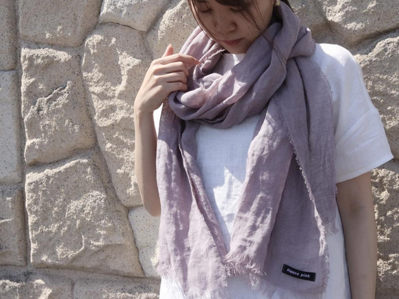 Summer Stole Linen Gauze ・薰衣草色 No.228 第5張的照片