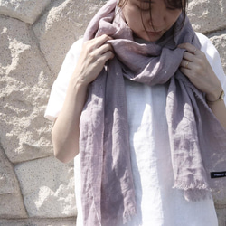 Summer Stole Linen Gauze ・薰衣草色 No.228 第9張的照片