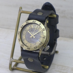 "Explorer-B3-DATE" DATE(日付) 32mm Brass(真鍮) 手作り腕時計 [359DATE] 1枚目の画像