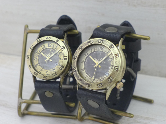 "Explorer-B3-DATE" DATE(日付) 32mm Brass(真鍮) 手作り腕時計 [359DATE] 7枚目の画像