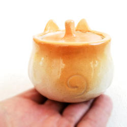 Shiba Inu Sugar Pot 80ml 原型陶器動物 第5張的照片