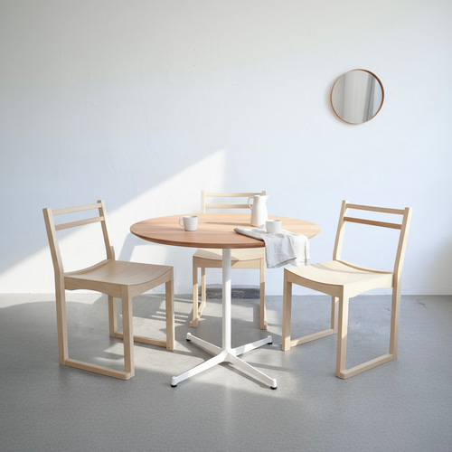 直径90cm/オーク無垢/丸テーブル/ラウンドテーブル/ダイニングテーブル