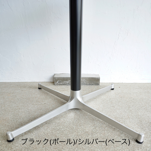 直径90cm/OAK無垢/丸テーブル/ラウンドテーブル/ダイニングテーブル/高さ指定/脚カラー選択/ホワイト/1本脚 14枚目の画像