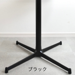 直径90cm/OAK無垢/丸テーブル/ラウンドテーブル/ダイニングテーブル/高さ指定/脚カラー選択/ホワイト/1本脚 13枚目の画像