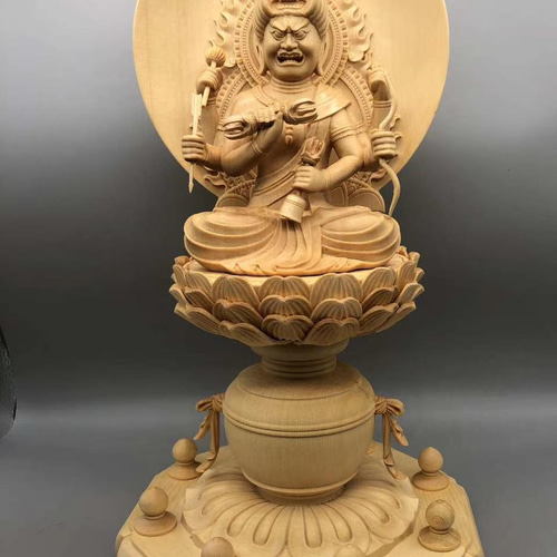 仏教美術石仏㉒ 極上品 地蔵菩薩 切金 仏教美術 精密彫刻 仏像 手彫り 仏師で