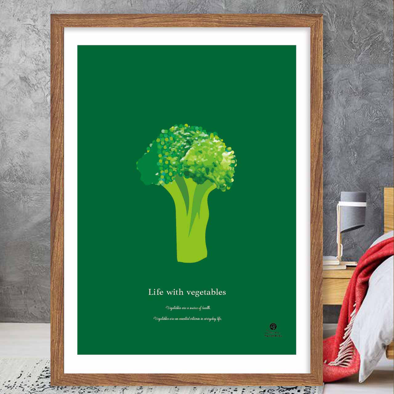 北欧野菜　お気に入り9400件突破　イラスト　ポスター　A4〜A0　アート  アートポスター　sei/検索　62-ｃ