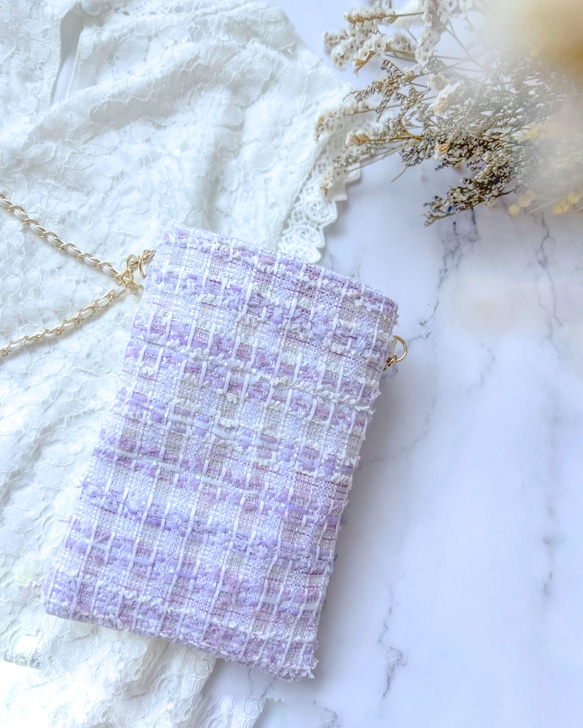 再販❤️1点のみ❣️外ポケット付き PVC/ラベンダー マリアケント