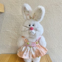 ワンピースを着た白うさぎさん ぬいぐるみ Mino 通販 13785946｜Creema