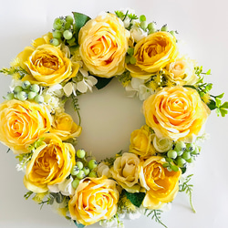 再販 残り1点 向日葵のリース アーティフィシャルフラワーリース 玄関