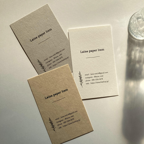 多様なデザイン◇ショップカード / アクセサリー台紙 / 名刺