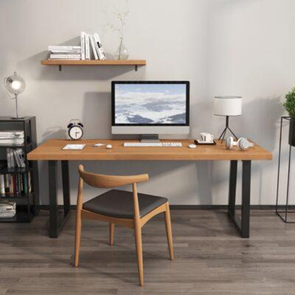 オーダーメイド 職人手作り パソコンデスク PCデスク ワークデスク インダストリアル アイアンウッド 家具 テレワーク 