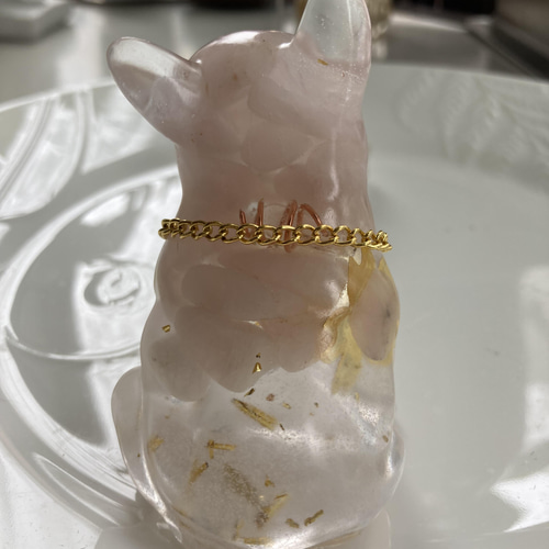 オルゴナイト フレンチブルドッグ ローズクォーツ 桜モチーフ その他