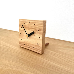 ホワイトアッシュ木製時計 2枚目の画像