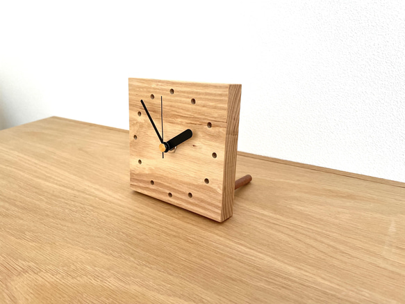 ホワイトアッシュ木製時計 2枚目の画像