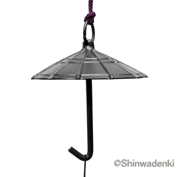 南部鉄器 風鈴 傘 日本製 3枚目の画像