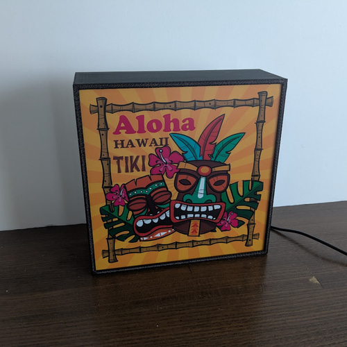 ハワイアン　フロアライト　バンブー　ラタン　tiki ティキ50s トロピカル アロハ ハワイ TIKI ティキ像 トロビカル カフェ バー パブ 南国