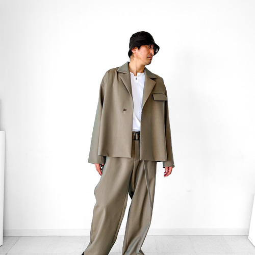 メンズ【men's】 最上質ギャバジン素材使用 セットアップ