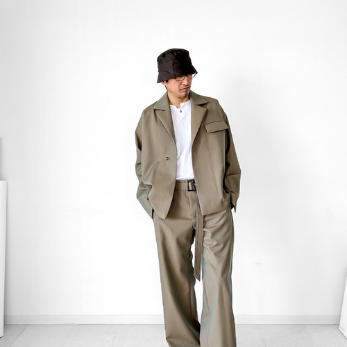 メンズ【men's】 最上質ギャバジン素材使用 セットアップ ジャケット