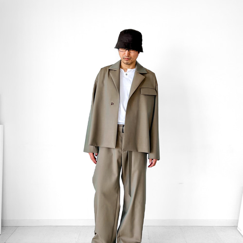 メンズ【men's】 最上質ギャバジン素材使用 セットアップ ジャケット