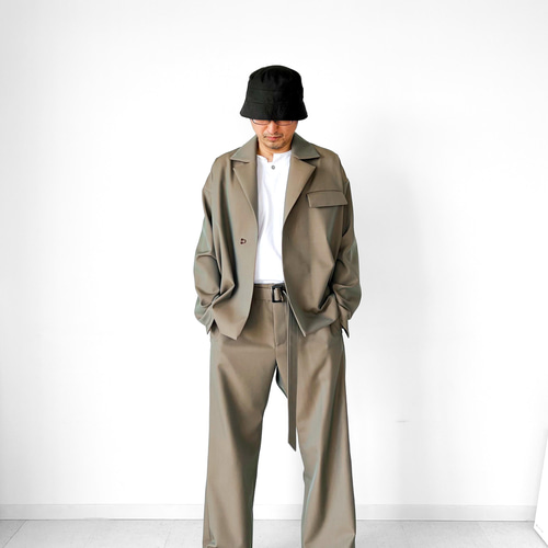 メンズ【men's】 最上質ギャバジン素材使用 セットアップ ジャケット