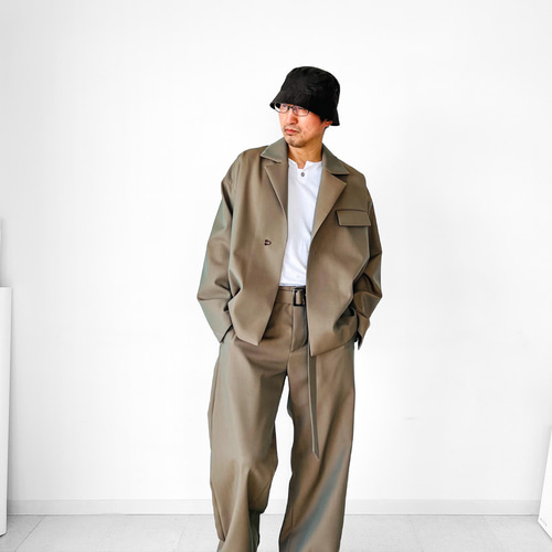 メンズ【men's】 最上質ギャバジン素材使用 セットアップ