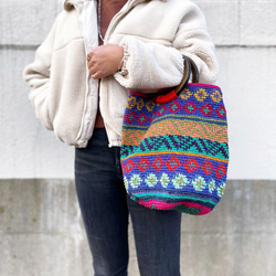 Remake Guatemalan Crochet Bag #3／グアテマラクロシェバッグ Mサイズ 3枚目の画像